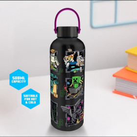 Minecraft - Bouteille d'Eau en Métal Mascots 500 ml