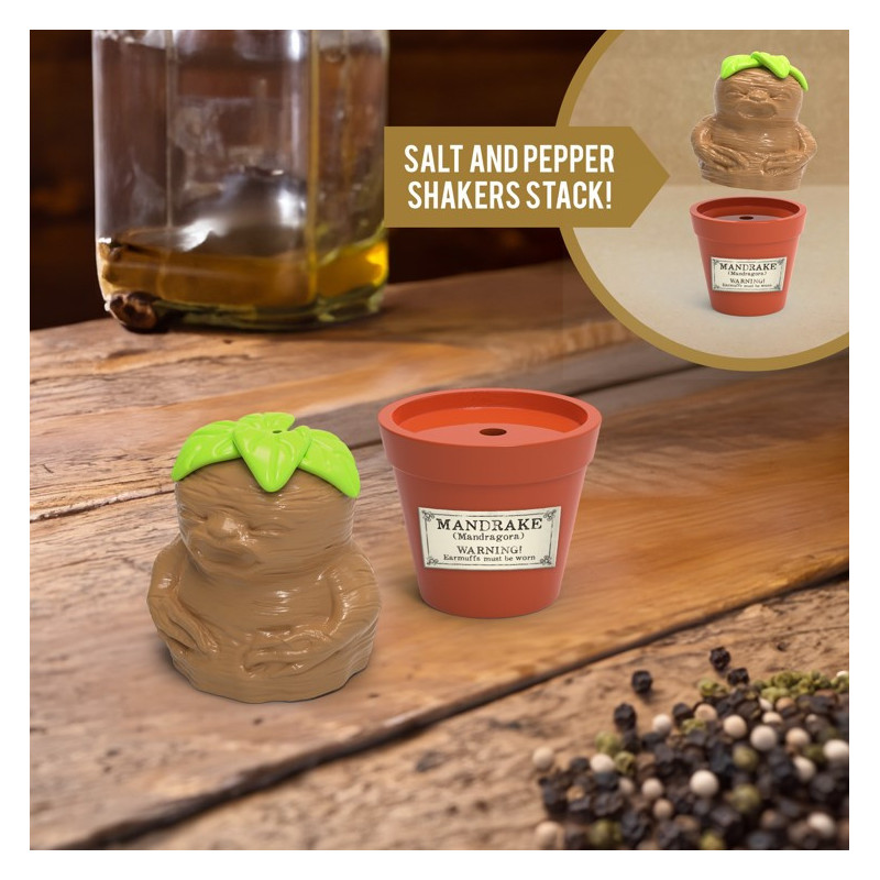 Harry Potter - Set Salière et Poivrière Mandragore & Pot