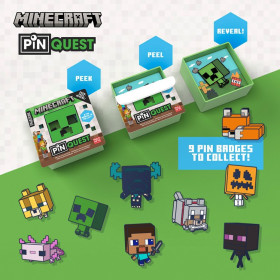 Minecraft - Pin Quest Blind Box 1 EXEMPLAIRE ALEATOIRE