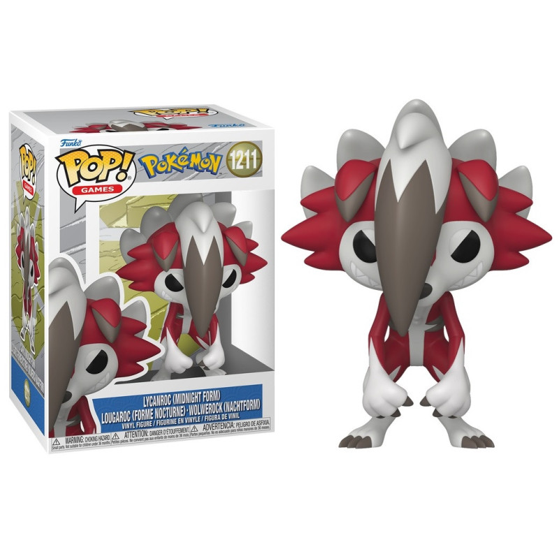 Pokémon - Pop! - Lougaroc (Lycanroc) en Forme Nocturne n°1211