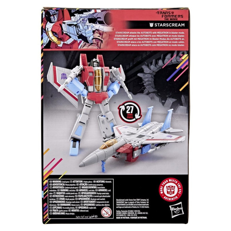 SEPTEMBRE 2026 : Transformers : The Movie Studio - Studio Series - Figurine Starscream 17 cm