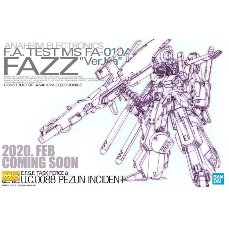 Gundam - MG 1/100 Fazz Ver.Ka FA-010