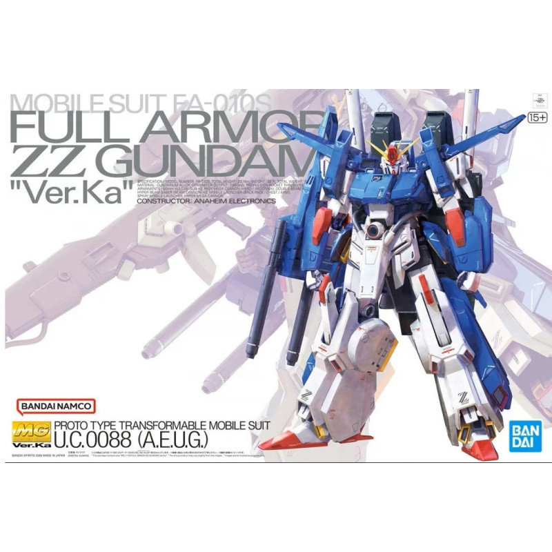 Gundam - MG 1/100 Full Armor ZZ Gundam Ver. Ka