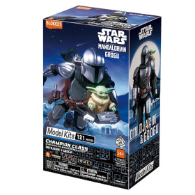 Star Wars : The Mandalorian - Figurine Blokees Champion Class Din Djarin & Grogu 15 cm