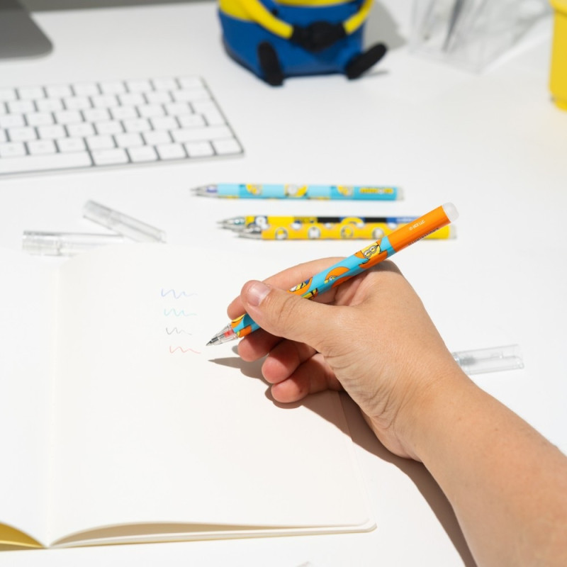 Les Minions - Set de 4 Stylos effaçables Minions - Erik