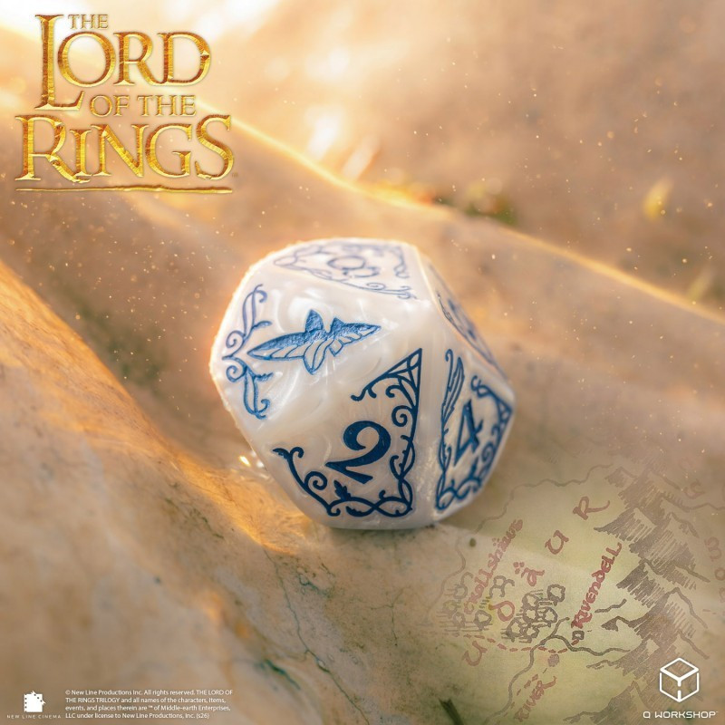 Lord of the Rings - Set de 7 Dés JDR Rivendell (Stone) - Q-Workshop