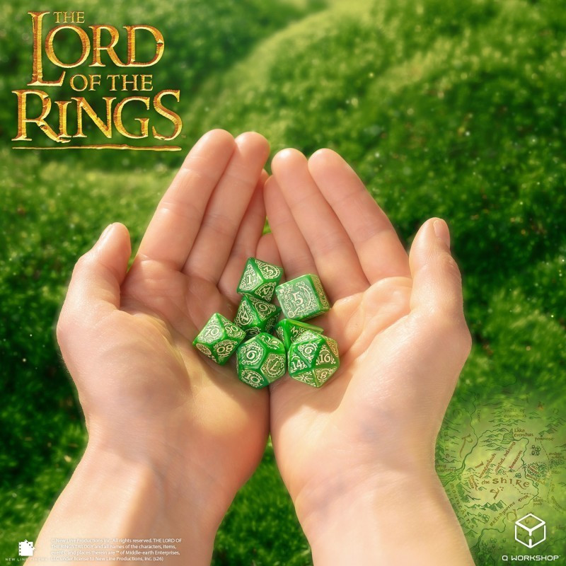 Lord of the Rings - Set de 7 Dés JDR Shire - Q-Workshop