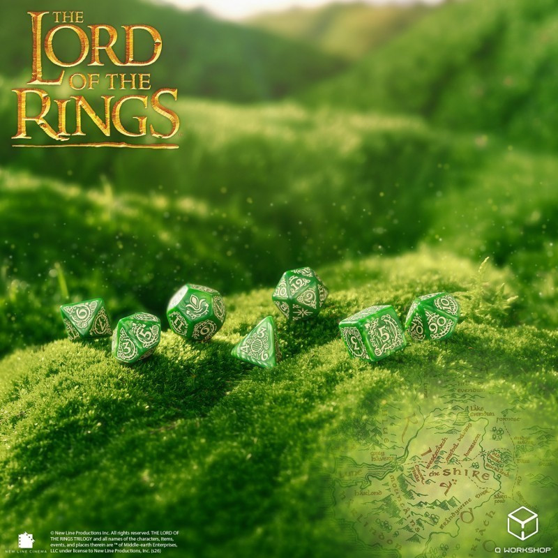 Lord of the Rings - Set de 7 Dés JDR Shire - Q-Workshop