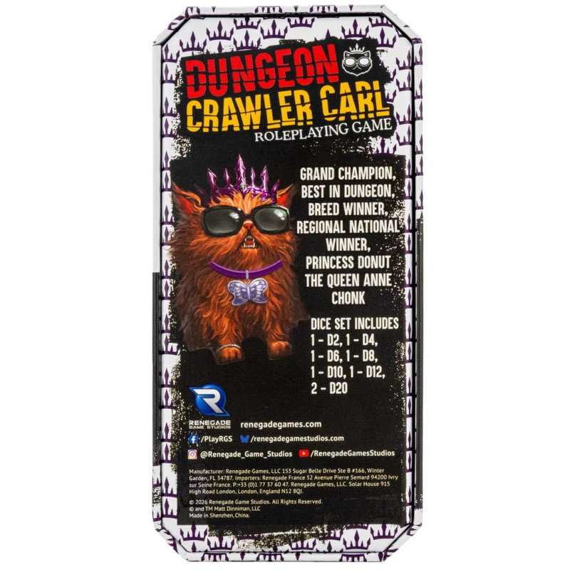 Dungeon Crawler Carl - Set de dés Princess Donut's Enchanted Crown