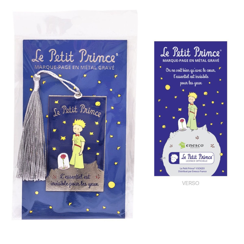 Le Petit Prince - Marque-page avec Carte imprimée Nuit Etoilée- Enesco