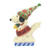 Peanuts - Traditions - Figurine Snoopy & Woodstock Dog Bowl Sled