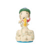 Peanuts - Traditions - Figurine Snoopy déneige avec Woodstock - Enesco