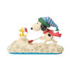 Peanuts - Traditions - Figurine Snoopy déneige avec Woodstock - Enesco