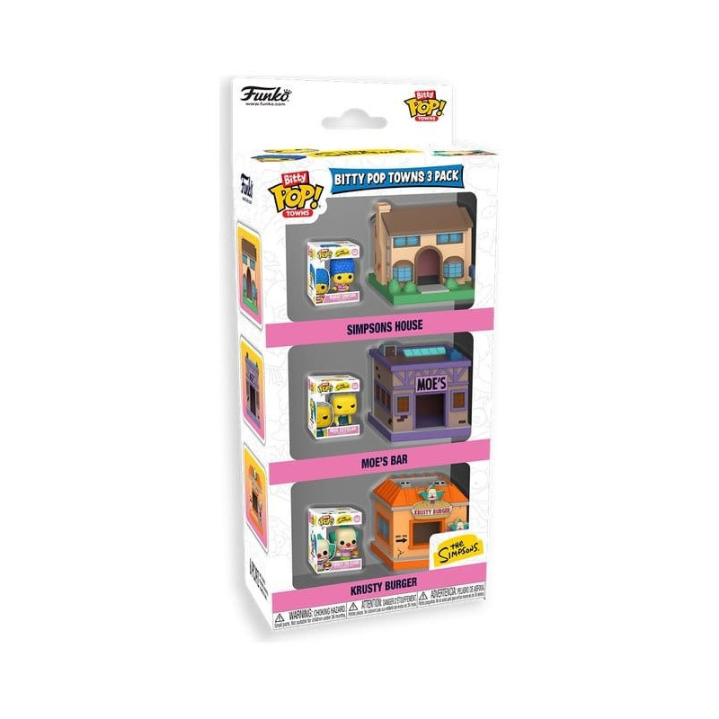 The Simpsons - Bitty Pop! Town - 3-pack Springfield – Funko