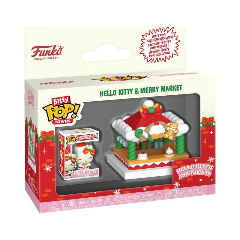 Sanrio - Bitty Pop! Town - Marché de Noel avec Hello Kitty