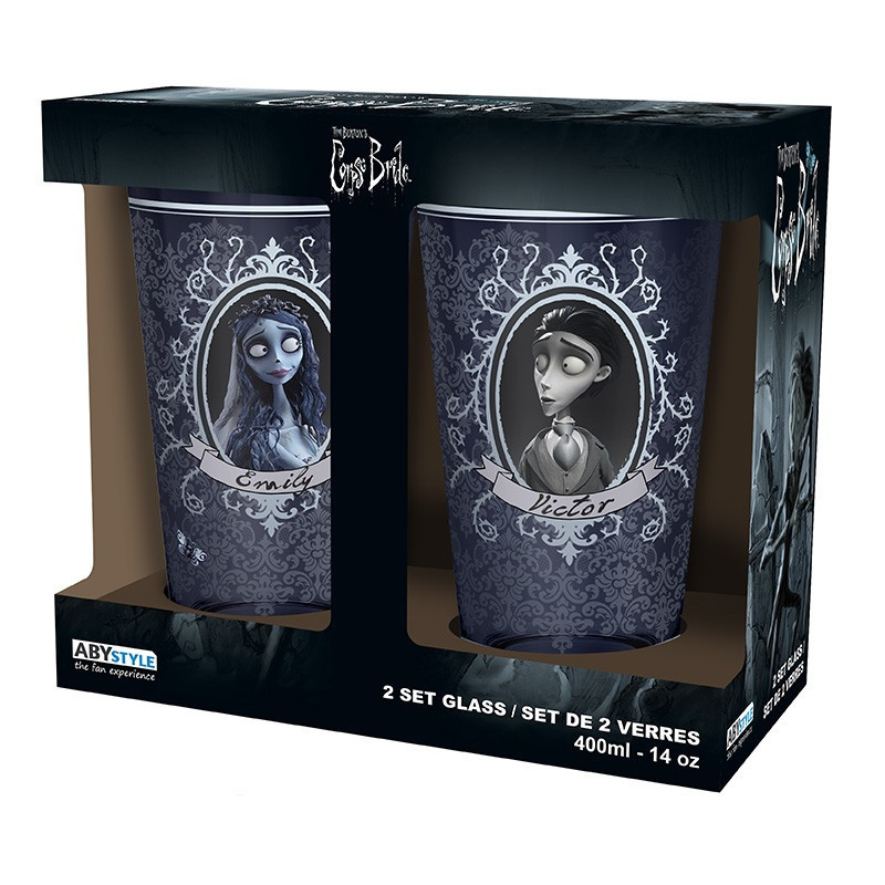 Corpse Bride (Les Noces Funèbres) - Set de 2 Verres XXL Victor & Emily