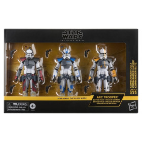Star Wars : The Clone Wars - Black Series - Set de 3 Figurines Arc Trooper