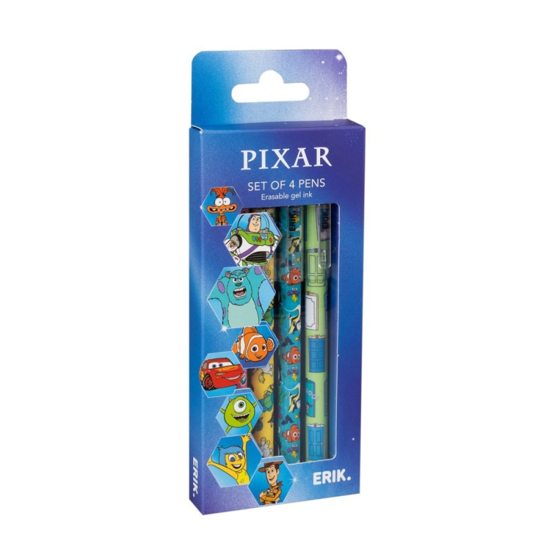 Disney / Pixar - Set de 4 Stylos effaçables - Erik