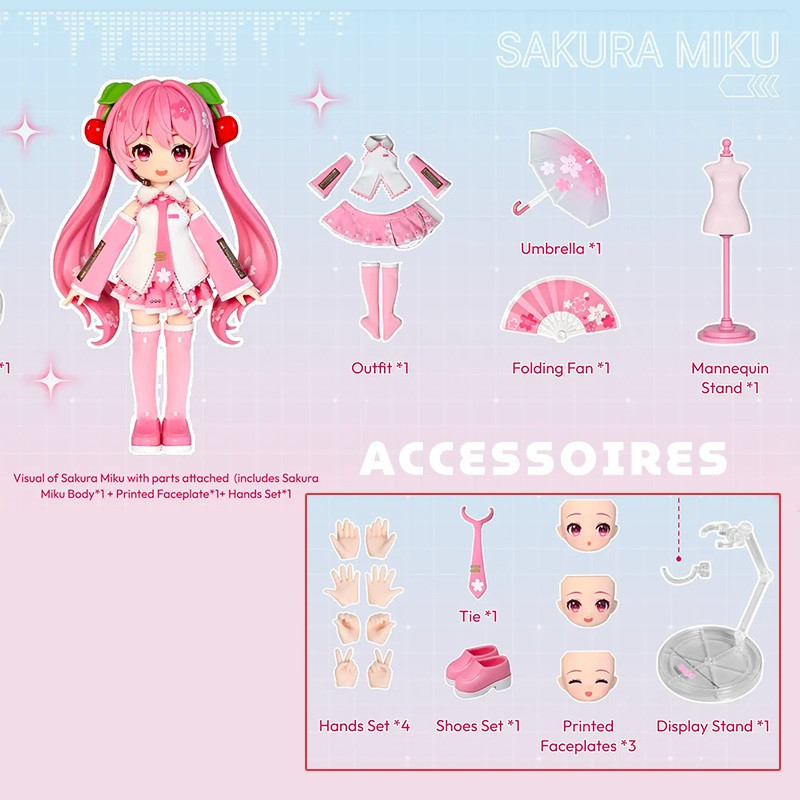 Vocaloid - Maquette DaaLaMode Series Sakura Miku - Blokees