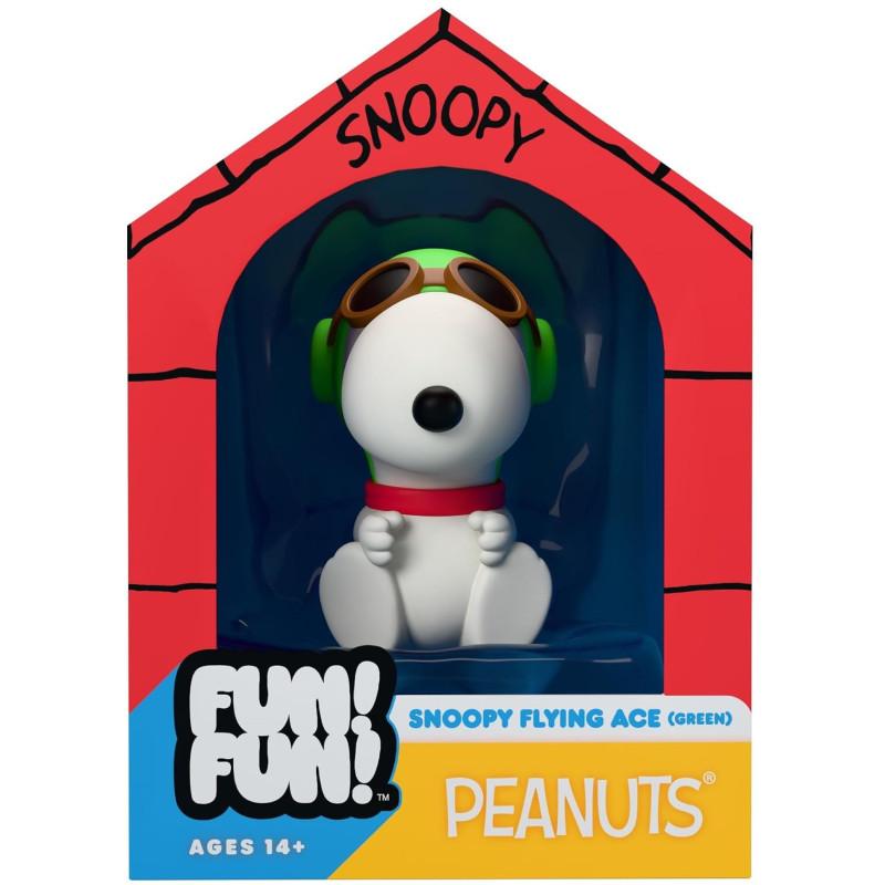 Peanuts - Figurine Fun ! Fun! Snoopy (Green Hat Flying Ace) - Super7