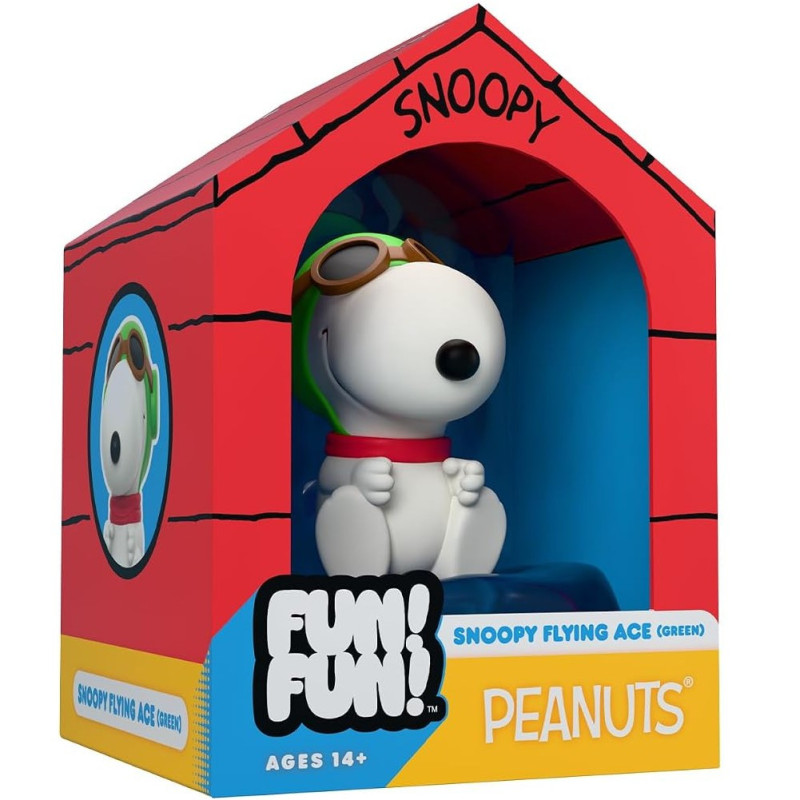 Peanuts - Figurine Fun ! Fun! Snoopy (Green Hat Flying Ace) 12cm