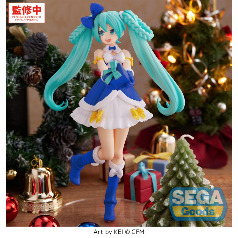Vocaloid - Figurine High Premium Miku Sapphire Christmas 21 cm - Sega