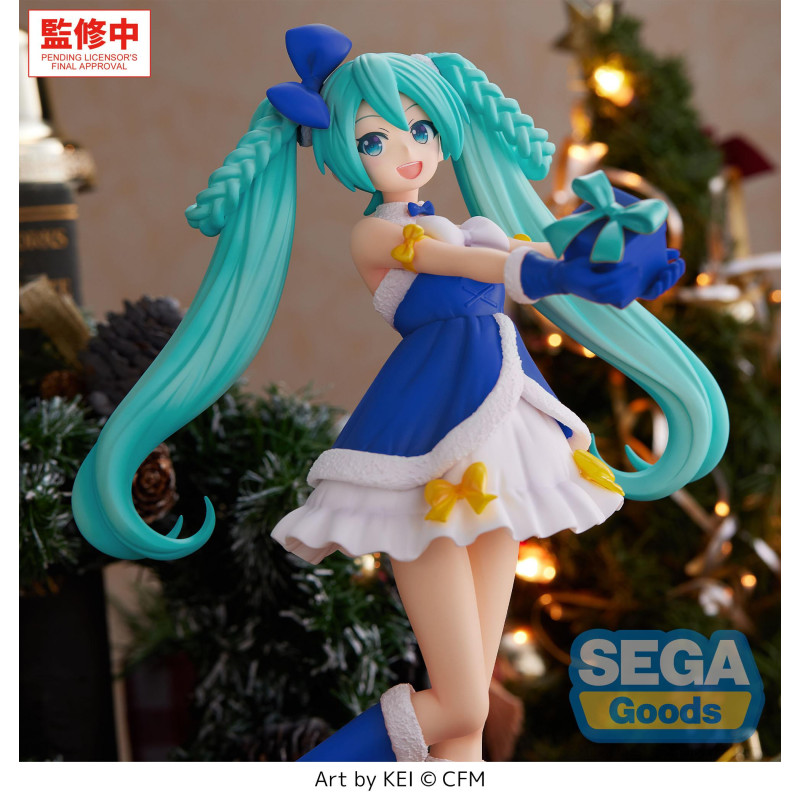Vocaloid - Figurine High Premium Miku Sapphire Christmas 21 cm - Sega