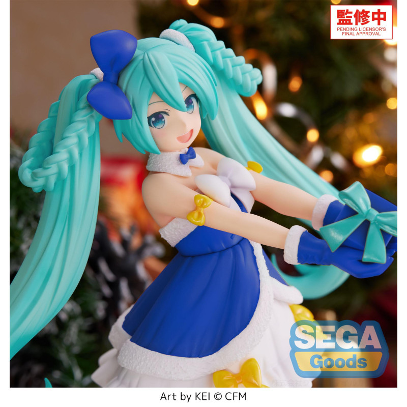 Vocaloid - Figurine High Premium Miku Sapphire Christmas 21 cm - Sega