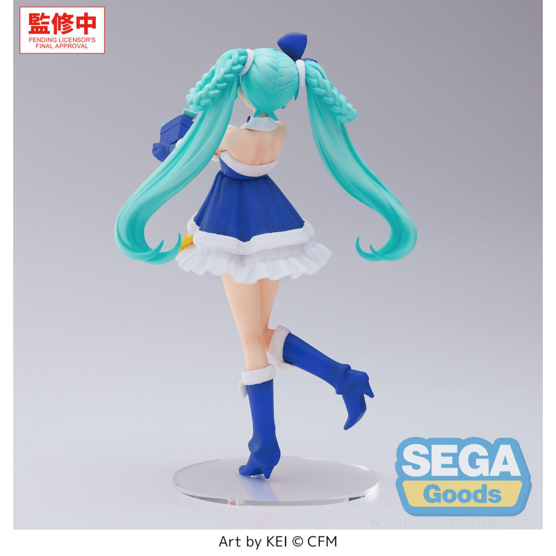 Vocaloid - Figurine High Premium Miku Sapphire Christmas 21 cm - Sega