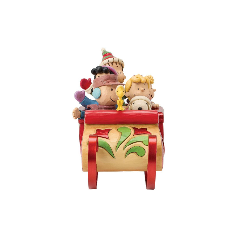 Peanuts - Traditions- Figurine Snoopy & ses Amis en Traîneau - Enesco