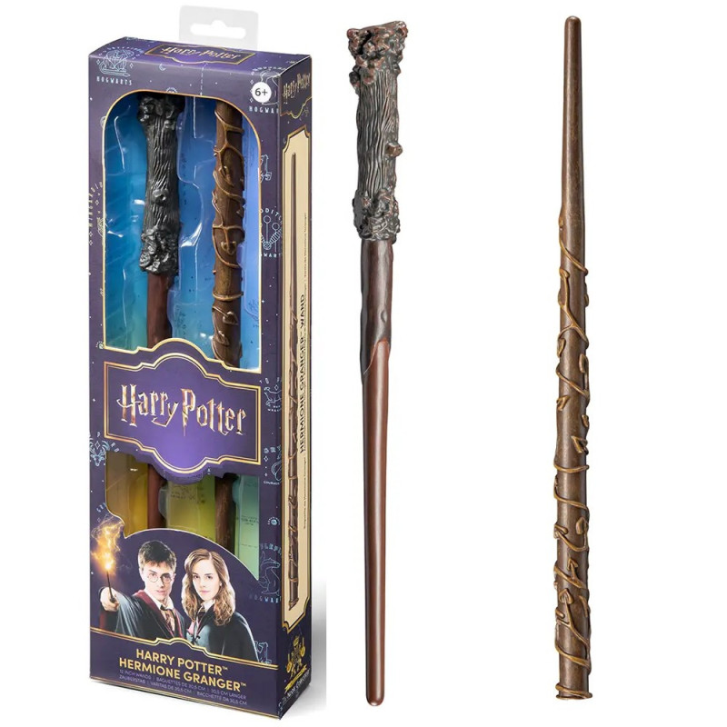Harry Potter - Répliques Baguettes en PVC : Harry Potter et Hermione Granger