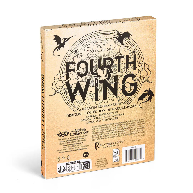 Fourth Wing - Set de 2 marque-pages - Noble Collection