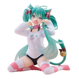 Vocaloid - Figurine PVC Desktop Cute Hatsune Miku Cat Ear T-Shirt 13 cm