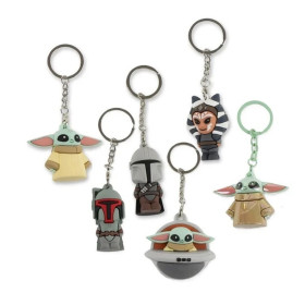 Star Wars : The Mandalorian - Porte-clés Personnages  1 EXEMPLAIRE ALEATOIRE