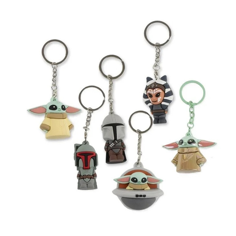 Star Wars : The Mandalorian - Porte-clés Personnages  1 EXEMPLAIRE ALEATOIRE
