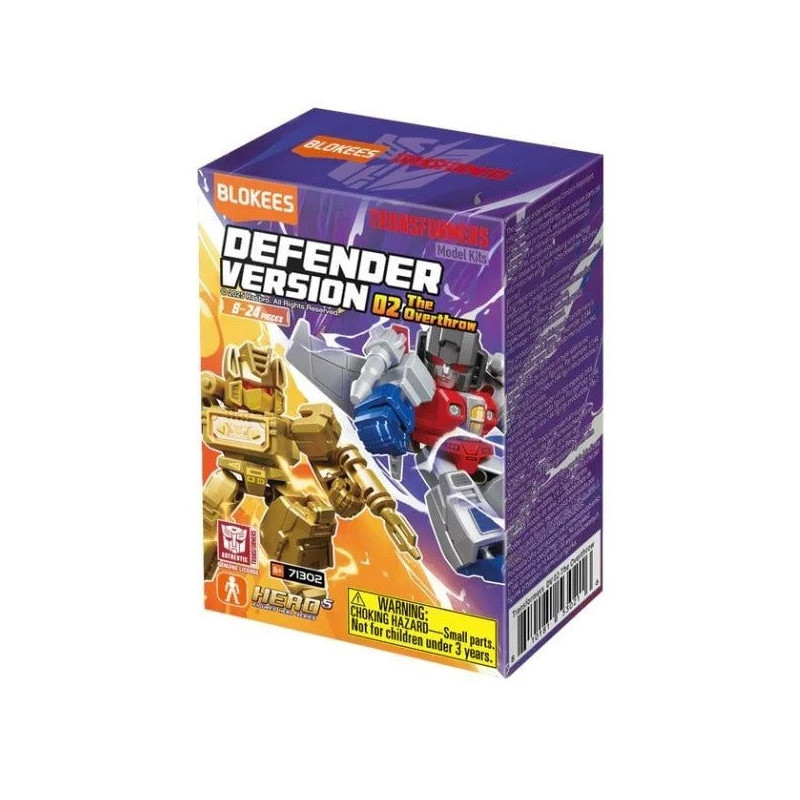Transformers - Mini Maquette Blokees Defender Version 02 The Overthrow 1 EXEMPLAIRE ALEATOIRE