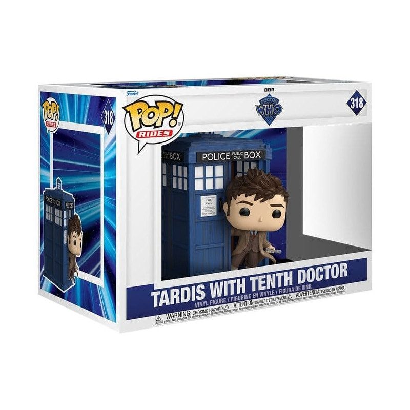 Doctor Who - Pop! Rides Deluxe - Dixième Docteur avec TARDIS n°318