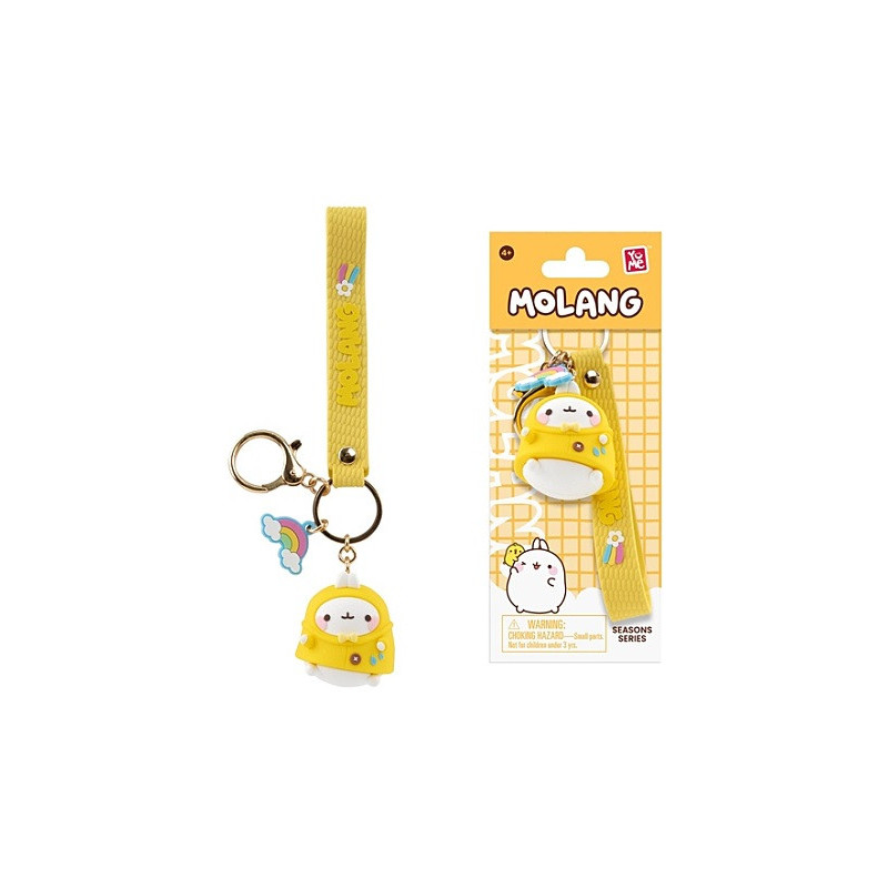 Molang - Porte-clé Weather Series Molang avec Arc-en-Ciel