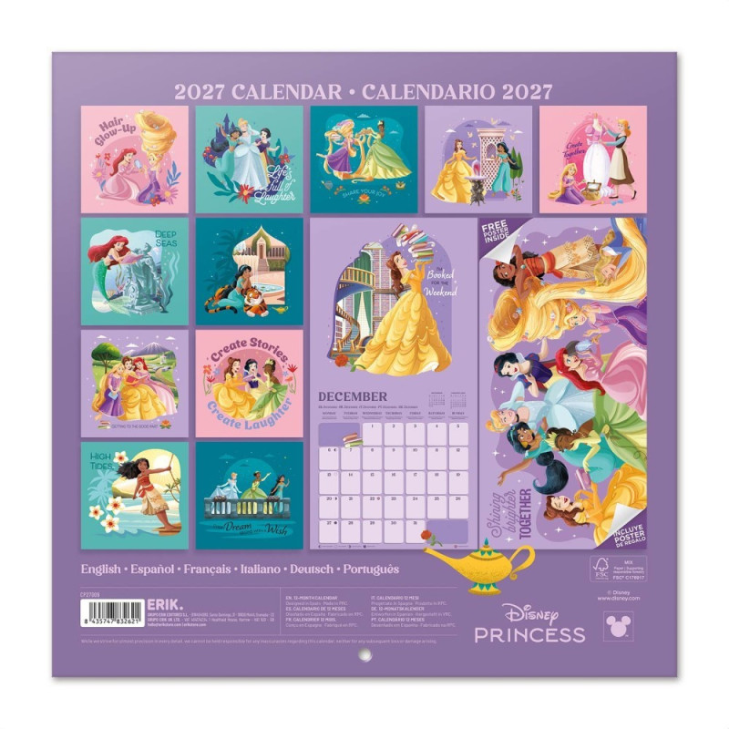 Disney - Calendrier Princesses 2027