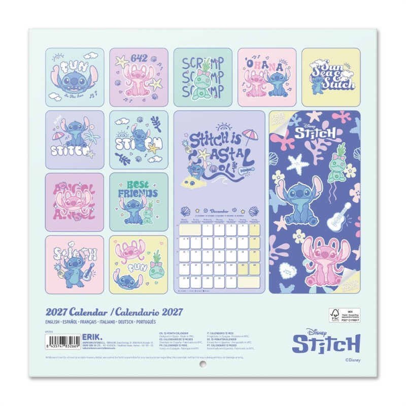 Disney : Lilo & Stitch - Calendrier 2027