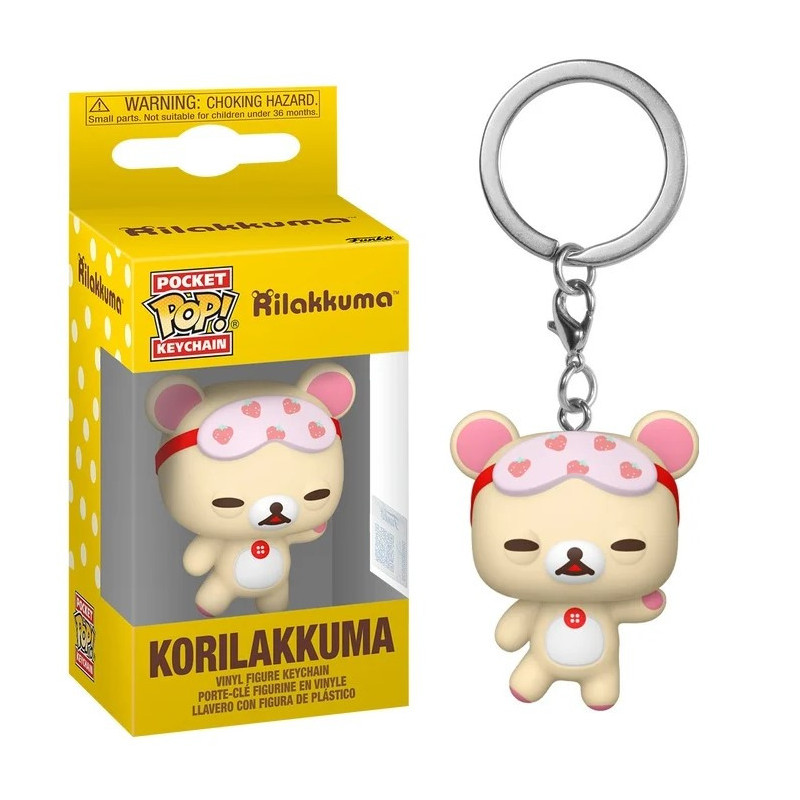 Rilakkuma - Pop! Pocket - Porte-clé Korilakkuma Sleepy