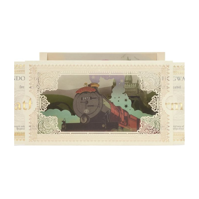 Harry Potter - Carte Postale 3D Billet Poudlard Express