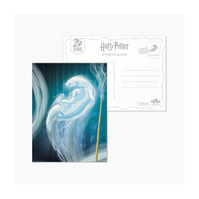 Harry Potter - Carte postale Mystery série 4 Expecto Patronum - 1 EXEMPLAIRE ALEATOIRE