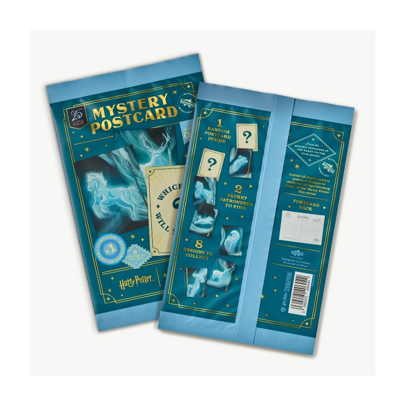 Harry Potter - Carte postale Mystery série 4 Expecto Patronum - 1 EXEMPLAIRE ALEATOIRE