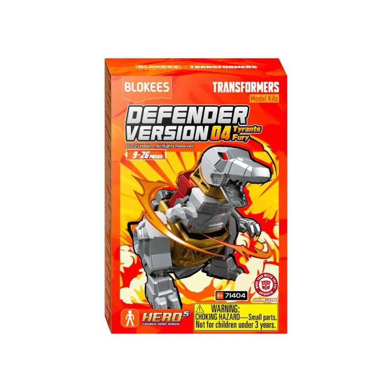 Transformers - Mini Maquette Blokees Defender Version 04 Tyrants Fury 1 EXEMPLAIRE ALEATOIRE