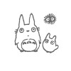 Mon Voisin Totoro – Tampon Totoro Bleu et Blanc - Ghibli