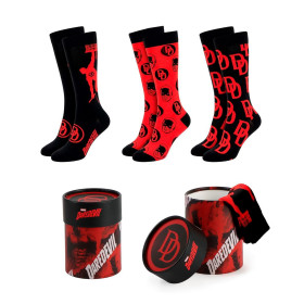 Marvel - Pack de 3 paires de chaussettes 38-45 Daredevil