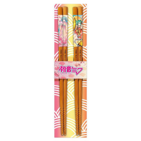 Vocaloid - 2 paires de baguettes Hatsune Miku