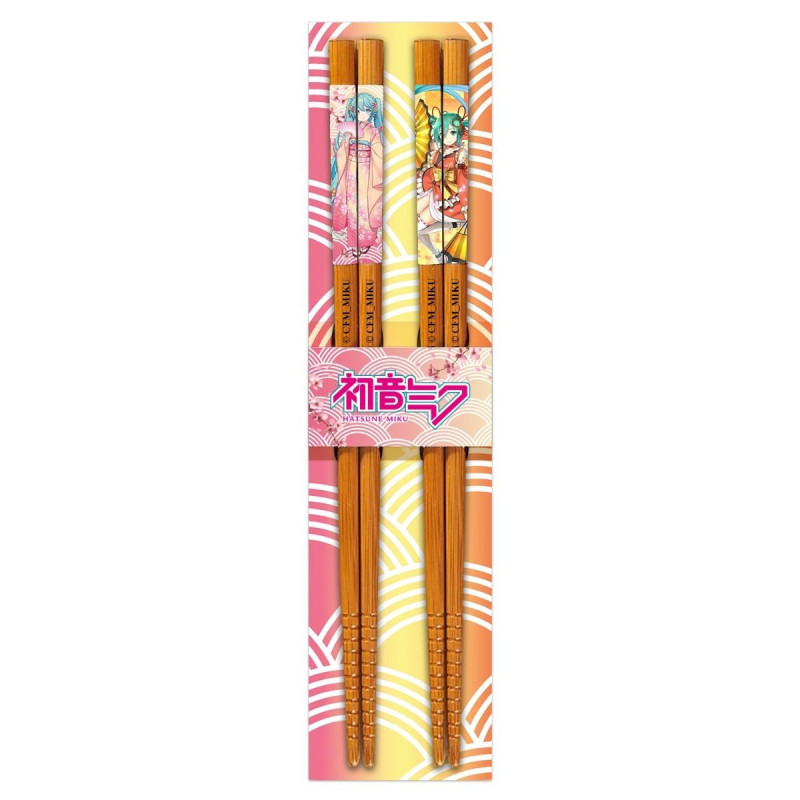 Vocaloid - 2 paires de baguettes Hatsune Miku