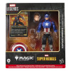 Marvel Legends Magic: The Gathering - Figurine Captain America (avec carte premium exclusive)